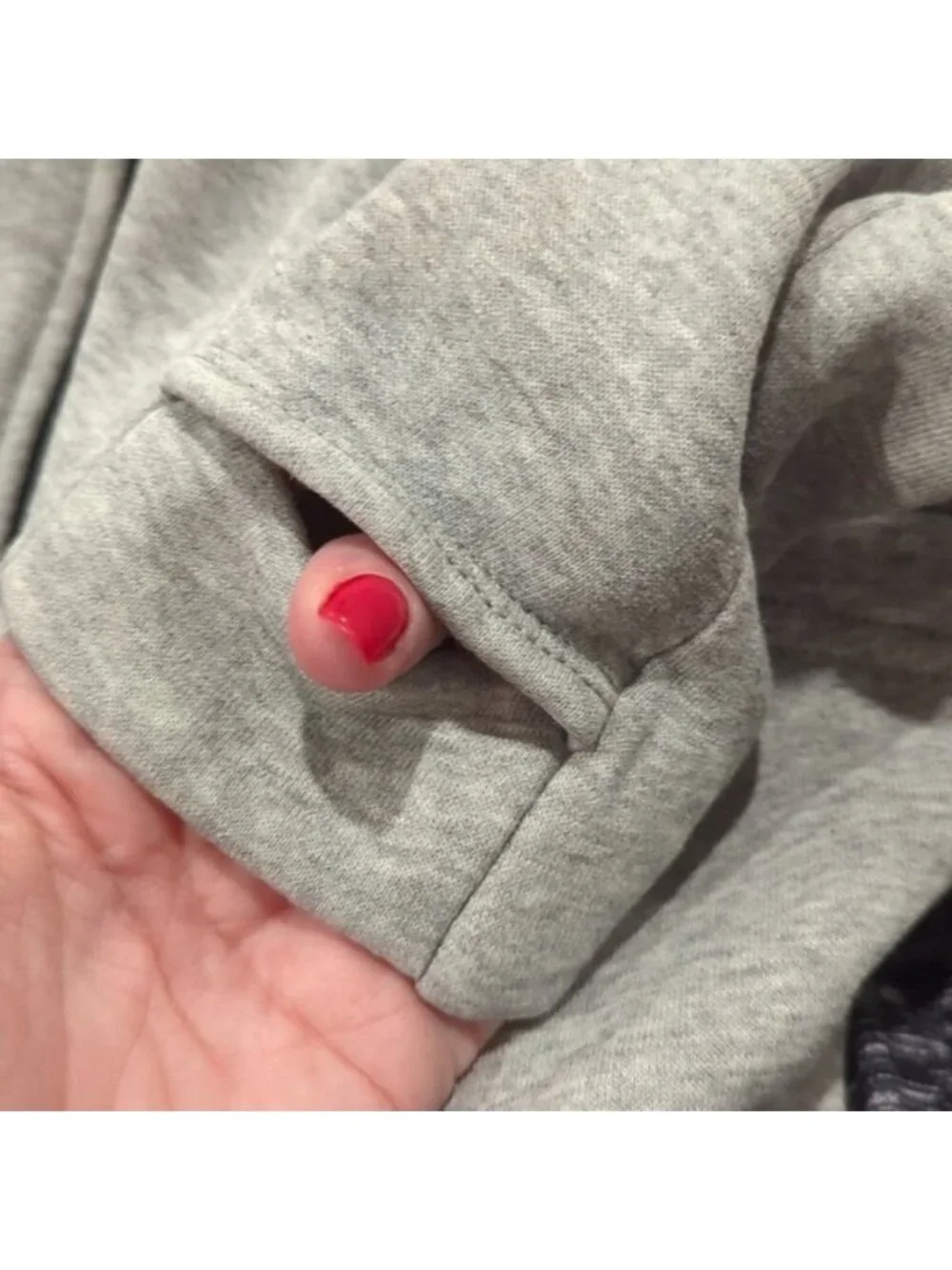 Lululemon &go Take-Off Fleece Heathered Medium Grey missing drawstring